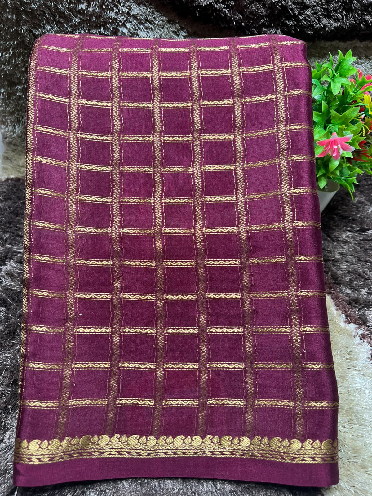 Pure Mysore Silk Saree.
