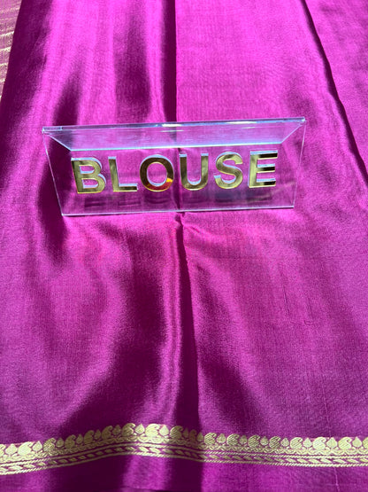 Pure Mysore Silk Saree.