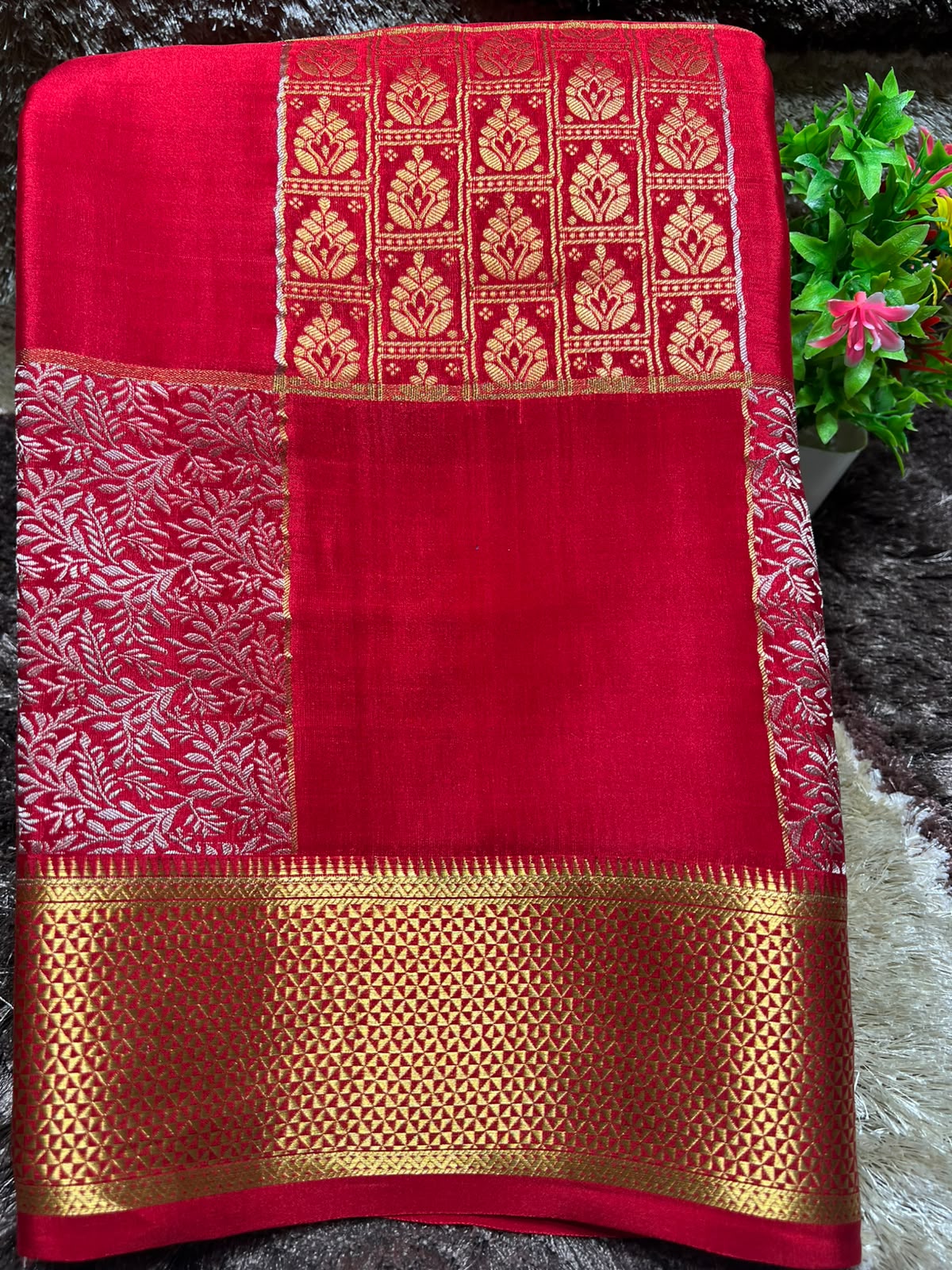 Pure Mysore Silk Saree.