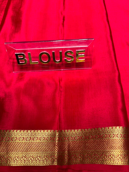 Pure Mysore Silk Saree.