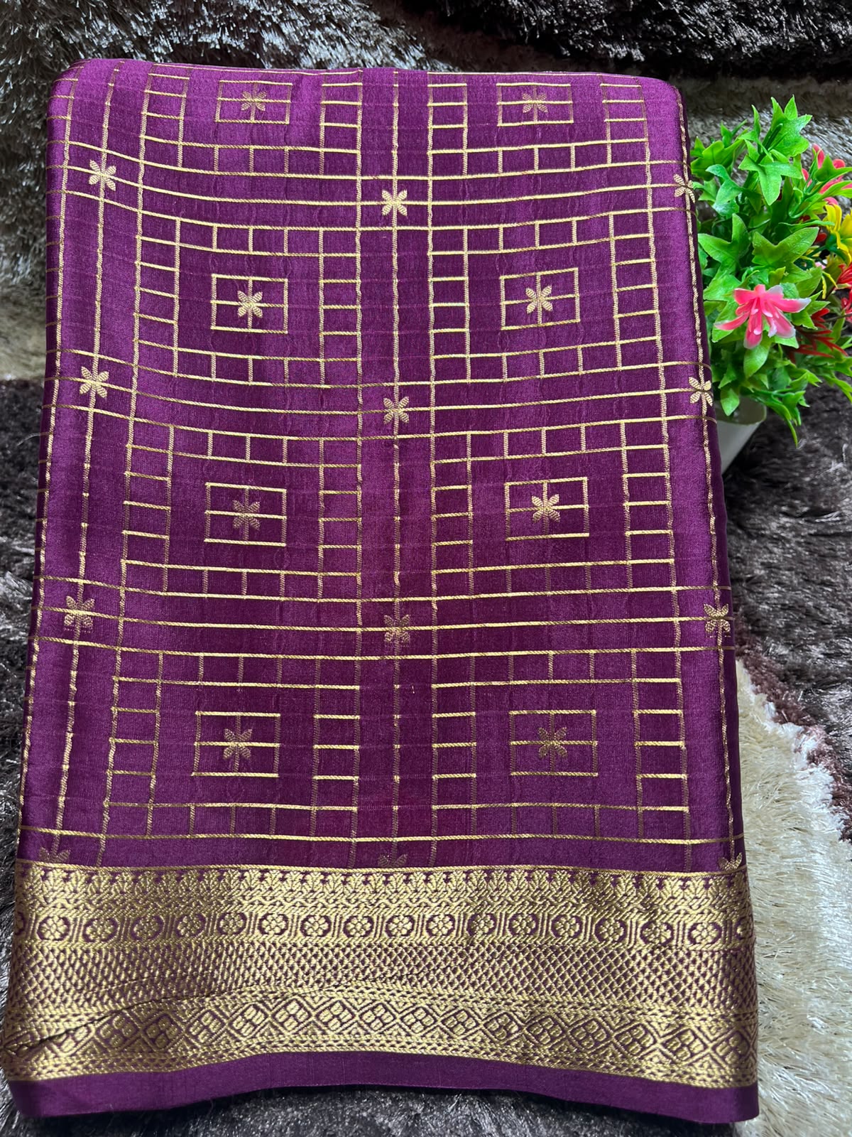 Pure Mysore Silk Saree.