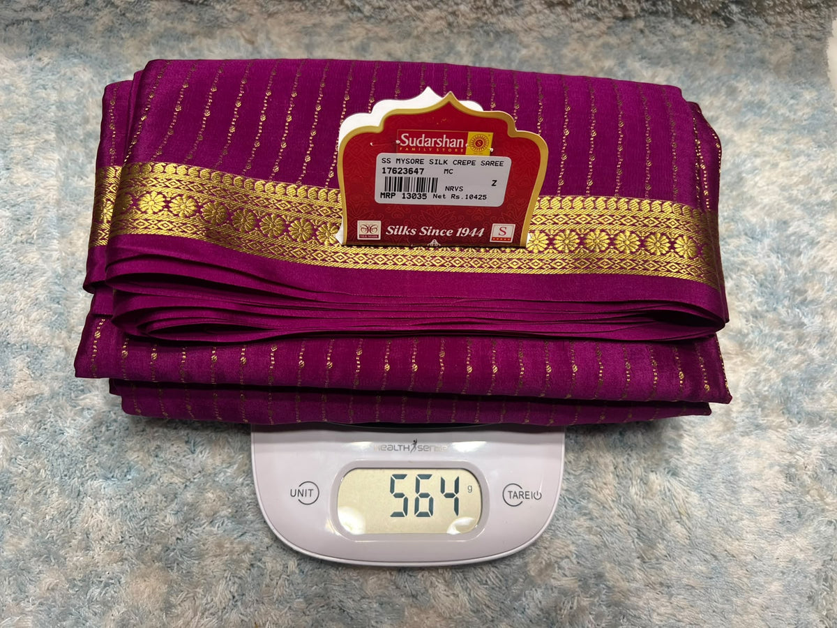 Pure Mysore Silk Saree.