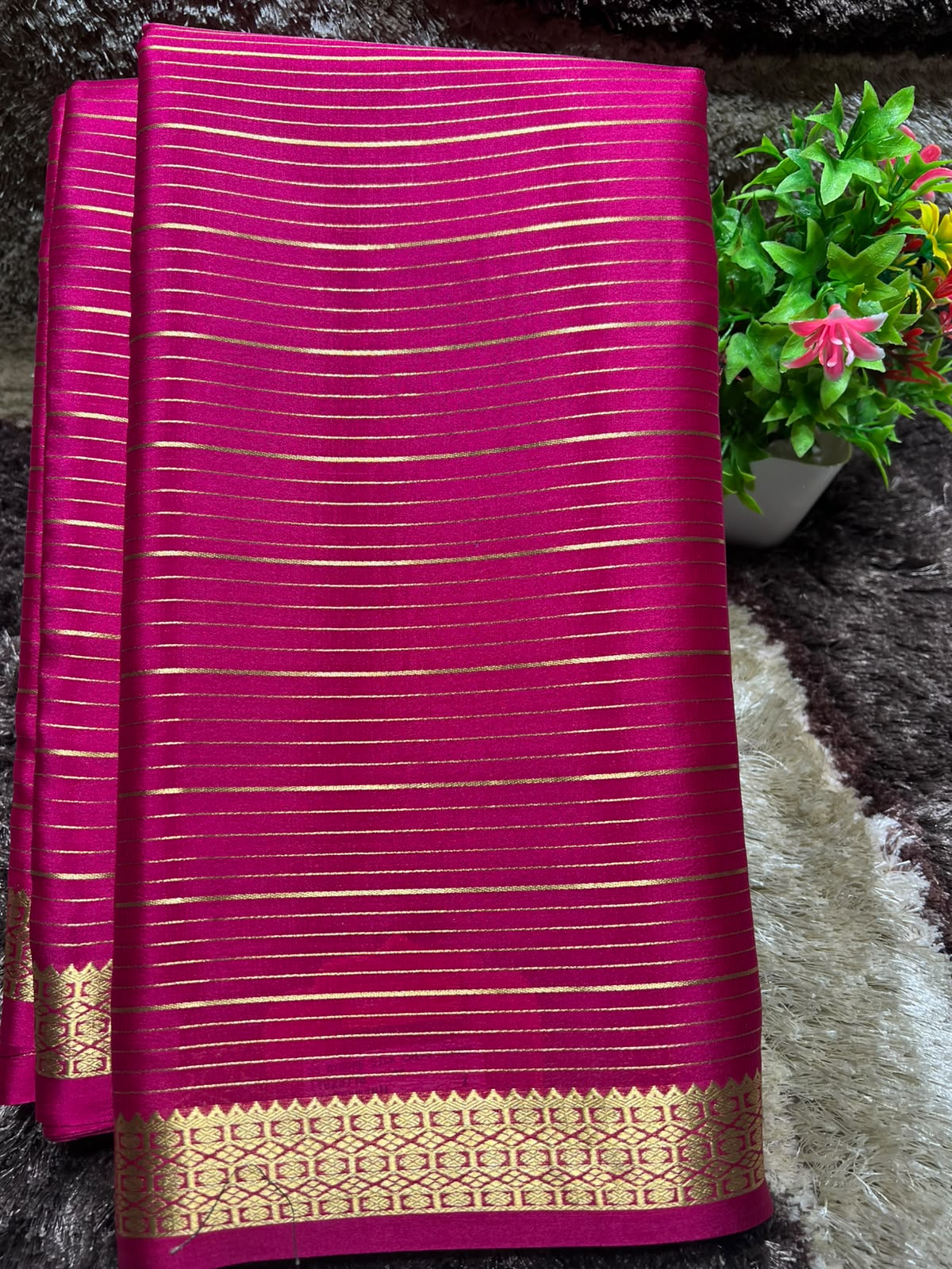 Pure Mysore Silk Saree ( 60 Grams )