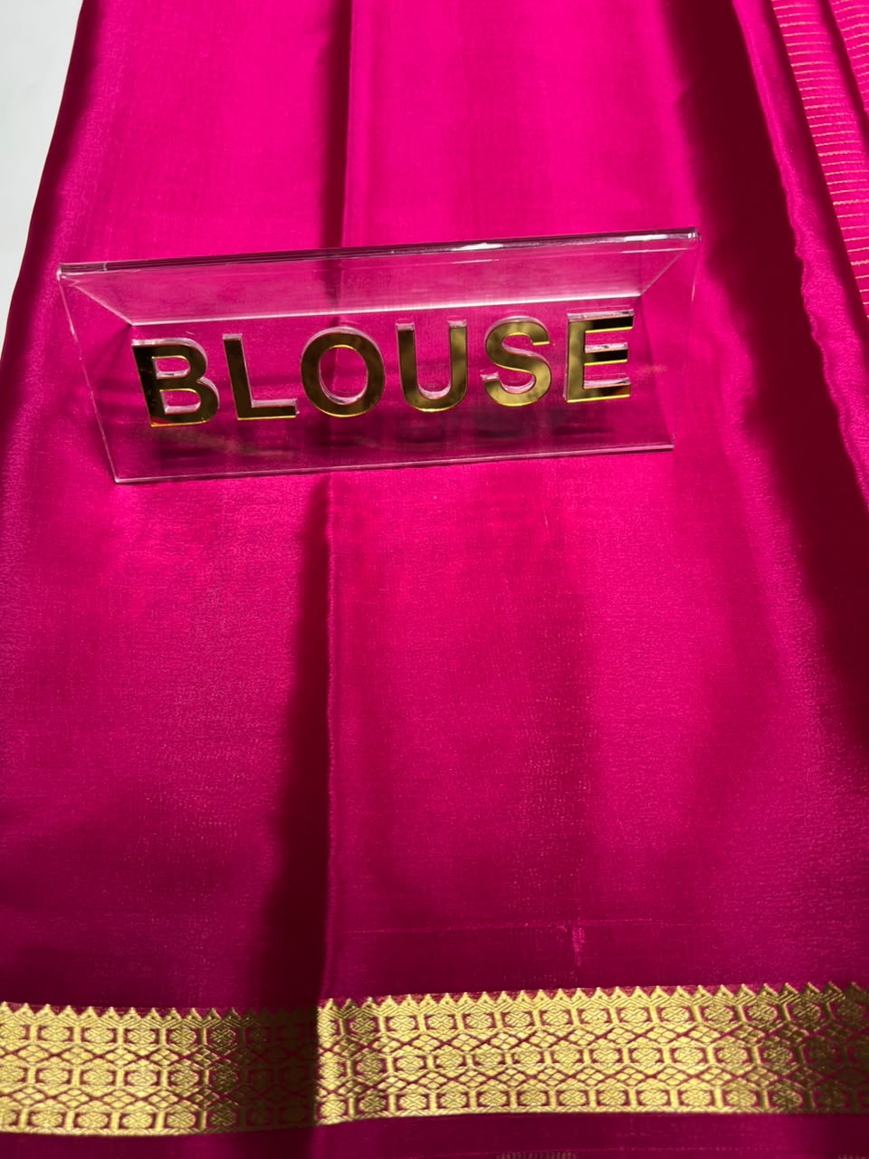 Pure Mysore Silk Saree ( 60 Grams )