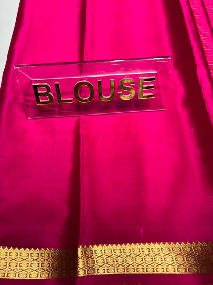 Pure Mysore Silk Saree ( 60 Grams )