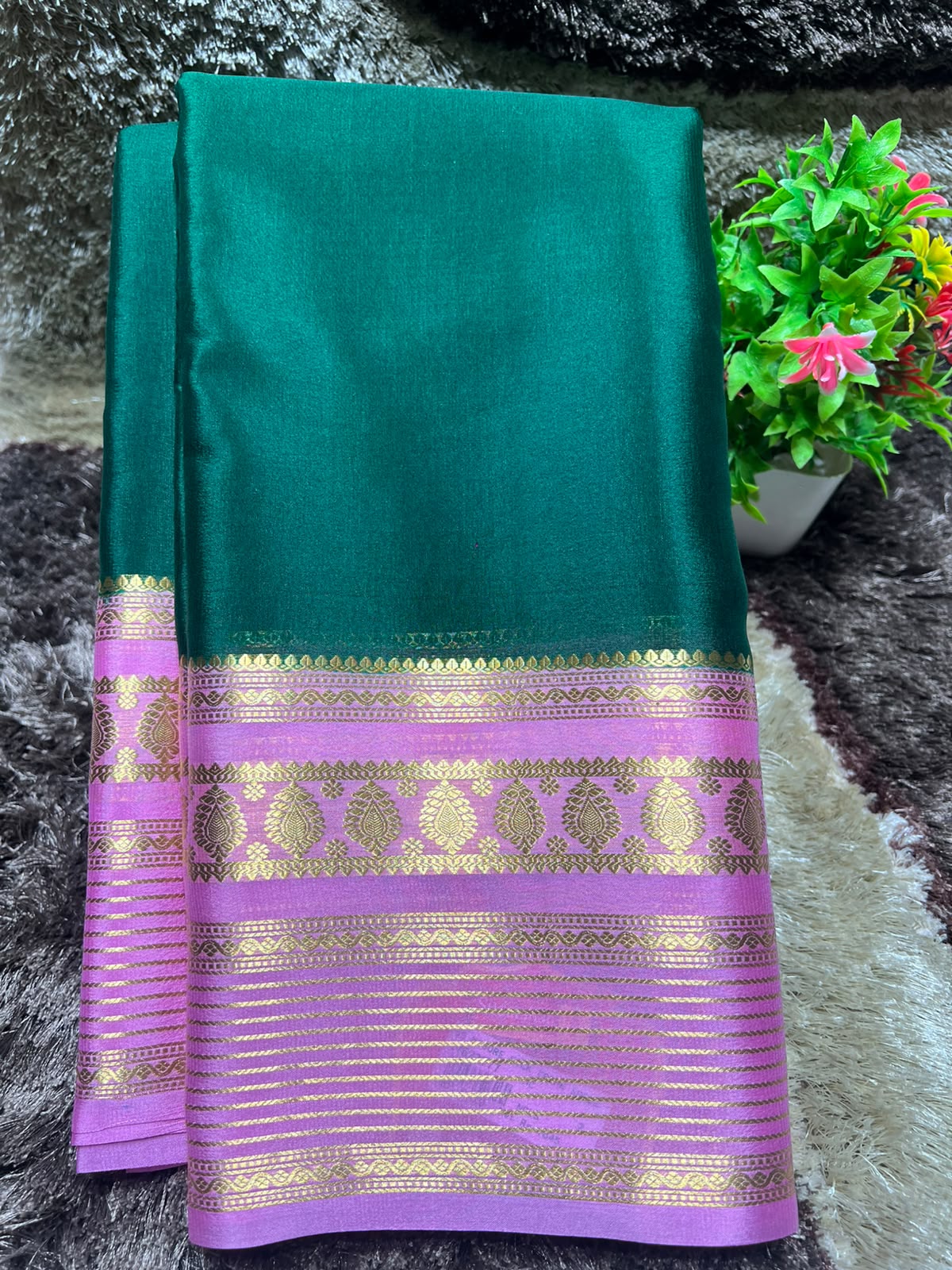 Pure Mysore Silk Saree ( 60 Grams )