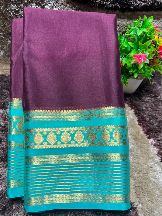 Pure Mysore Silk Saree ( 60 Grams )