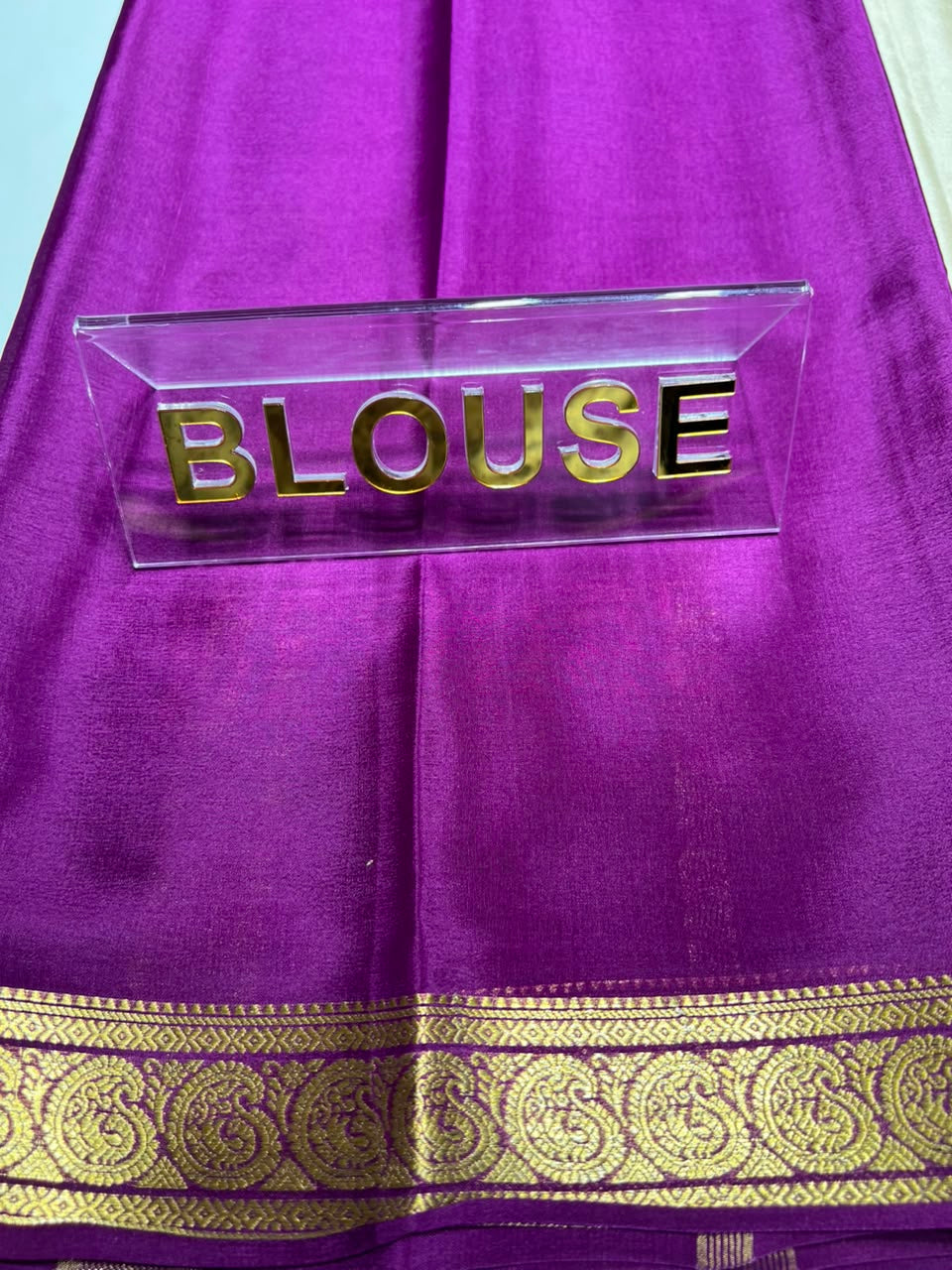 Pure Mysore Silk Saree ( 60 Grams )