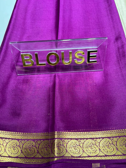 Pure Mysore Silk Saree ( 60 Grams )