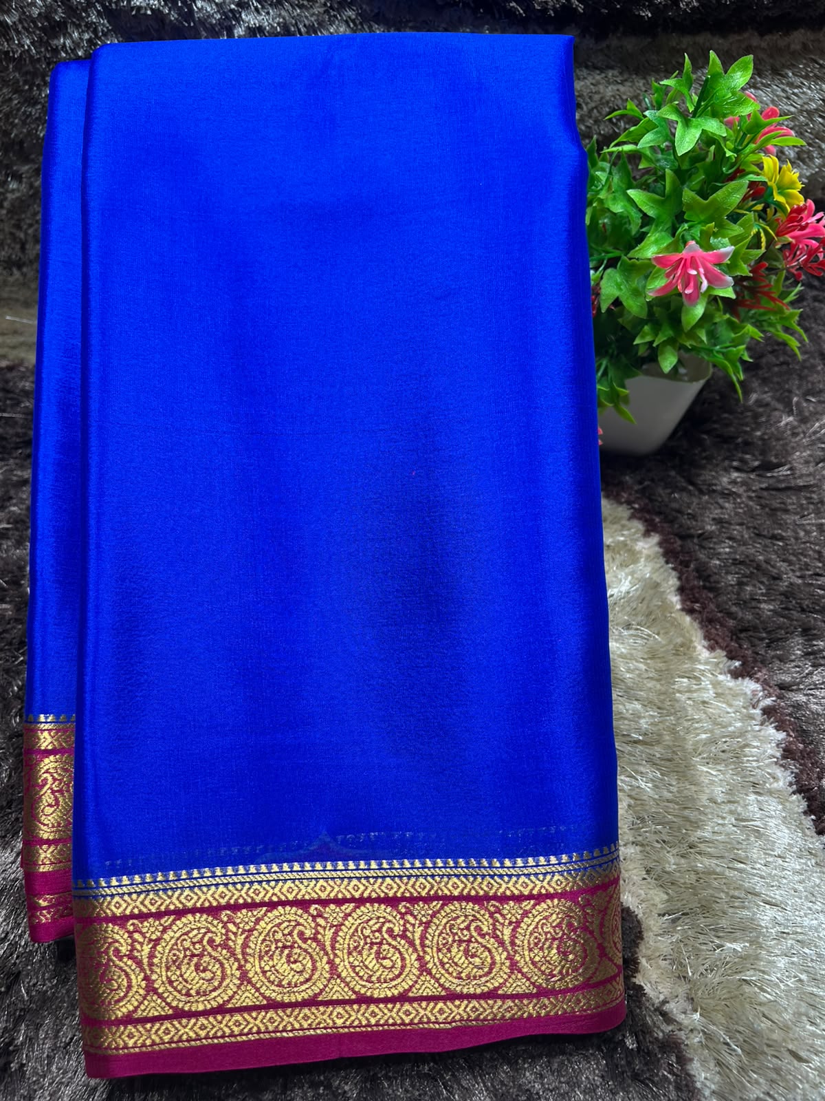 Pure Mysore Silk Saree ( 60 Grams )