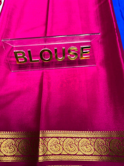 Pure Mysore Silk Saree ( 60 Grams )