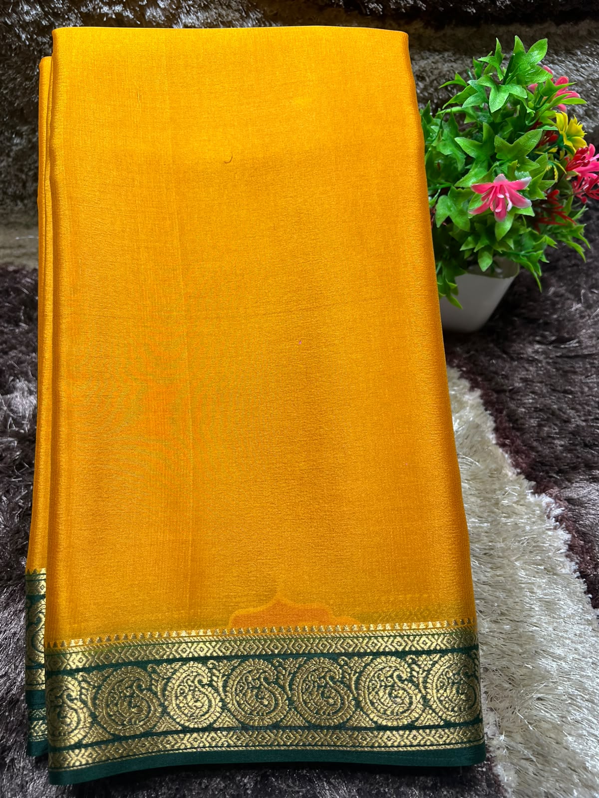 Pure Mysore Silk Saree ( 60 Grams )