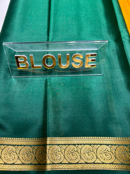 Pure Mysore Silk Saree ( 60 Grams )