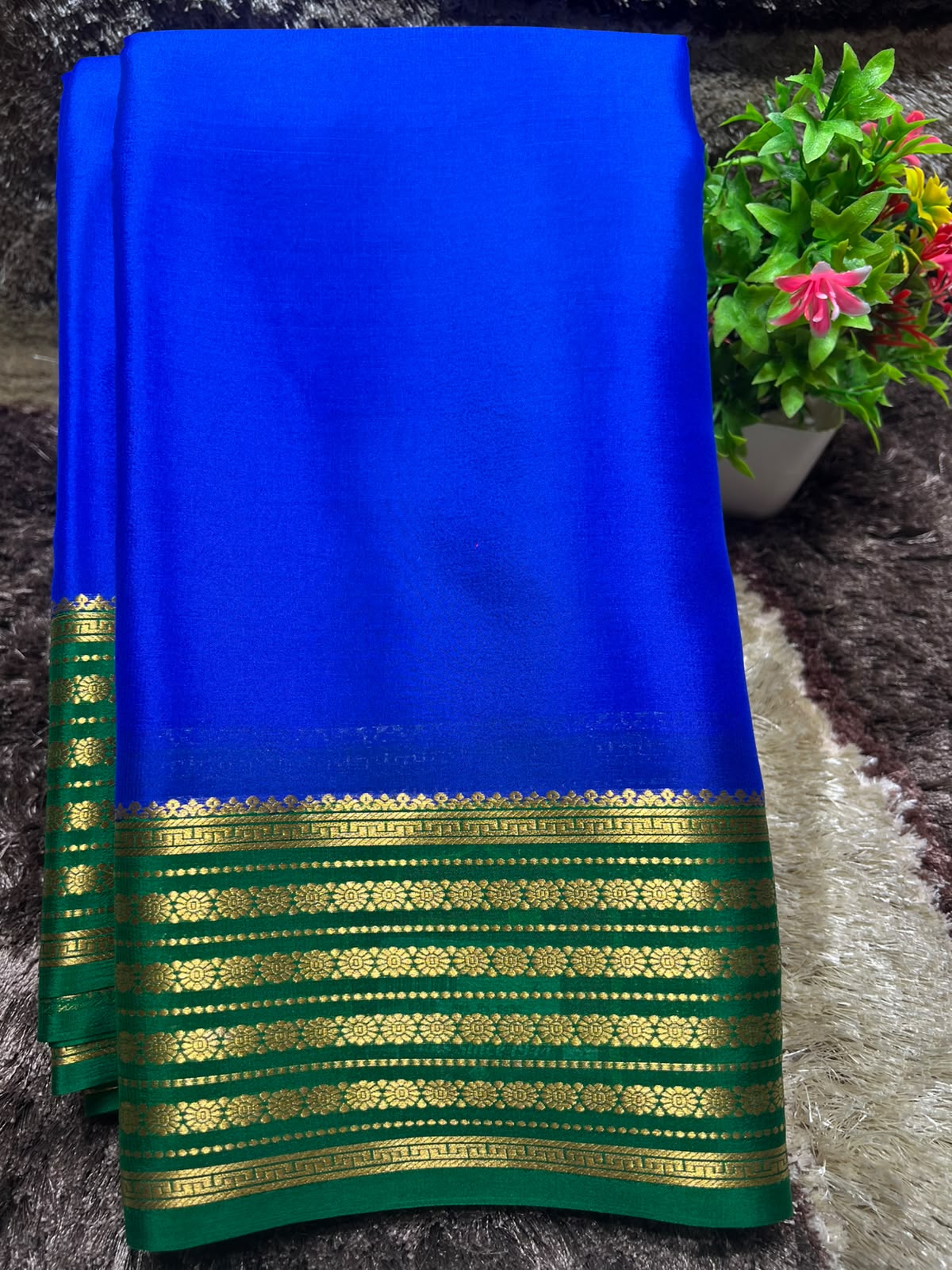 Pure Mysore Silk Saree ( 60 Grams )