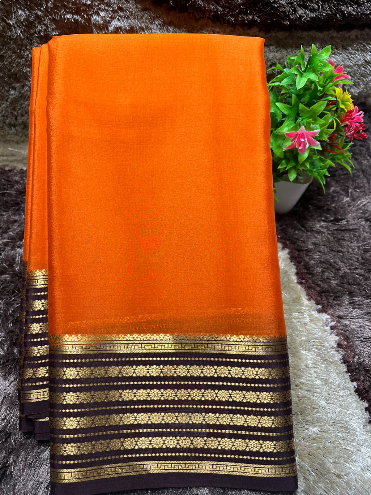 Pure Mysore Silk Saree ( 60 Grams )