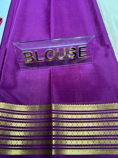 Pure Mysore Silk Saree ( 60 Grams )