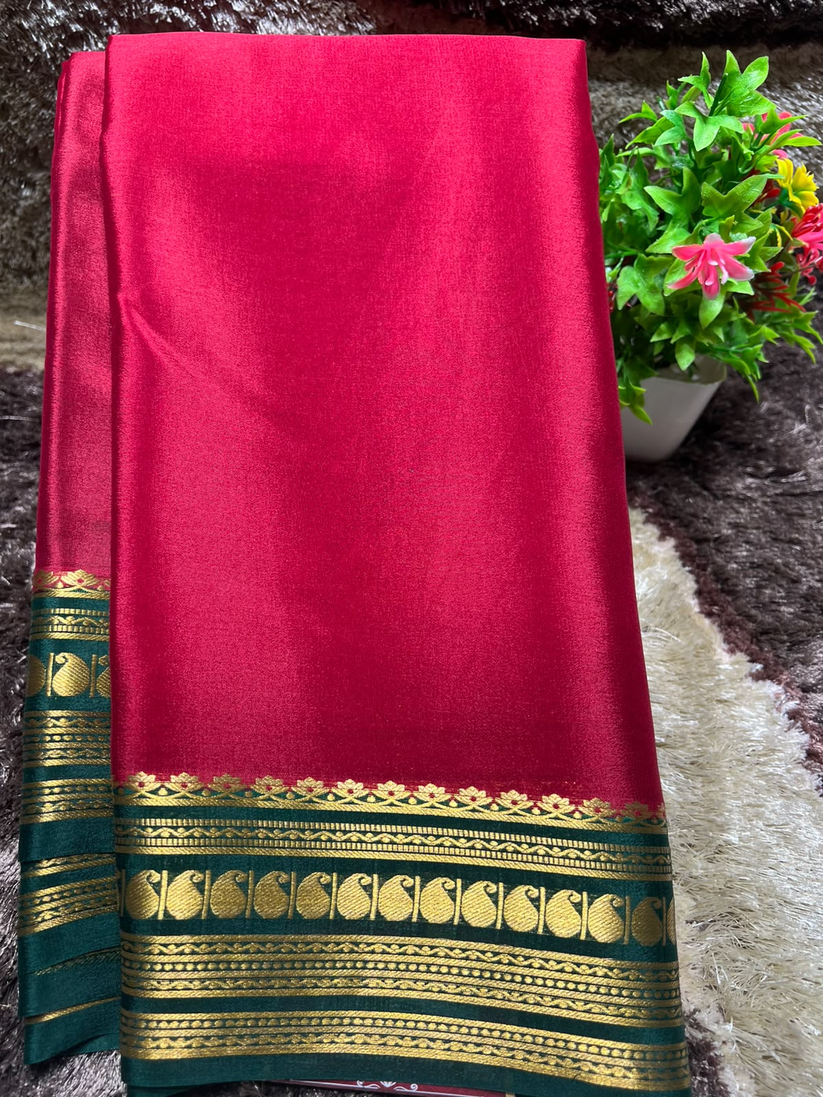 Pure Mysore Silk Saree ( 60 Grams )