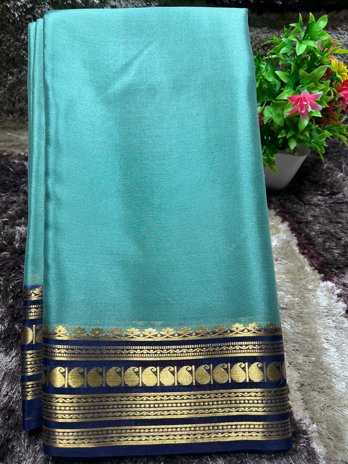 Pure Mysore Silk Saree ( 60 Grams )