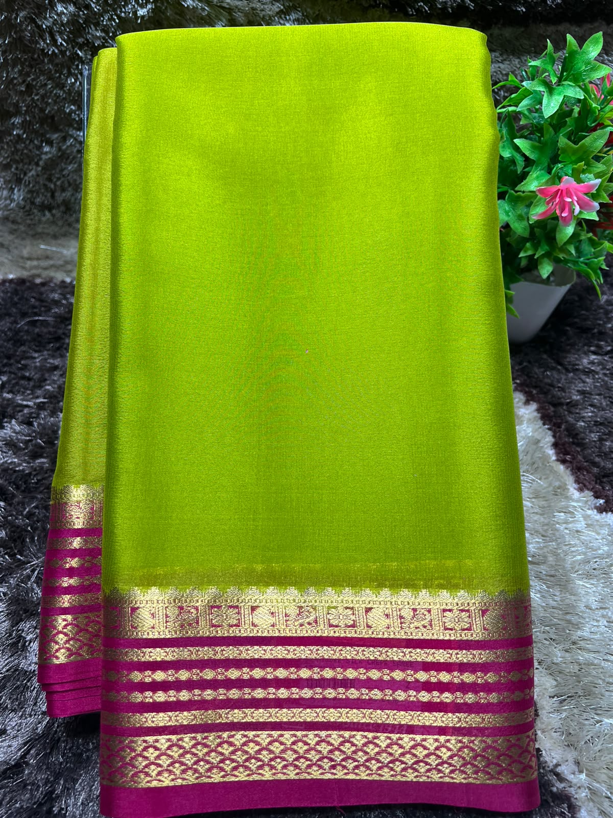 Pure Mysore Silk Saree ( 60 Grams )