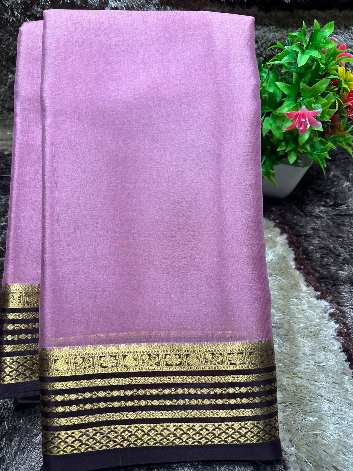 Pure Mysore Silk Saree ( 60 Grams )