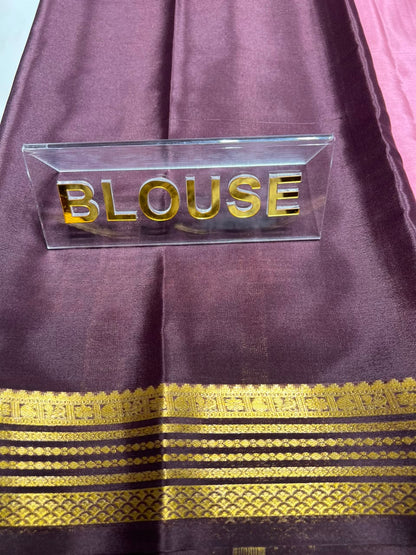 Pure Mysore Silk Saree ( 60 Grams )