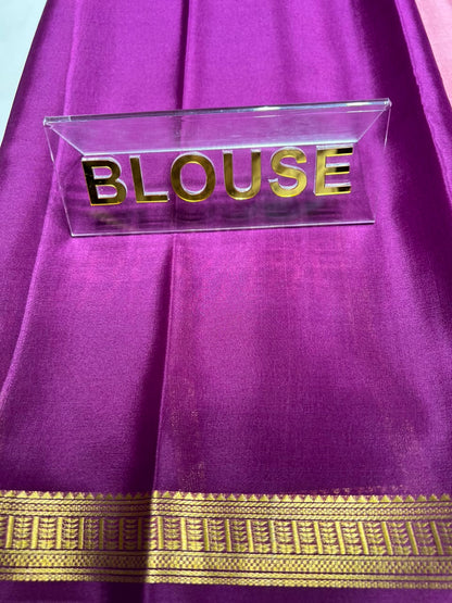 Pure Mysore Silk Saree ( 60 Grams )