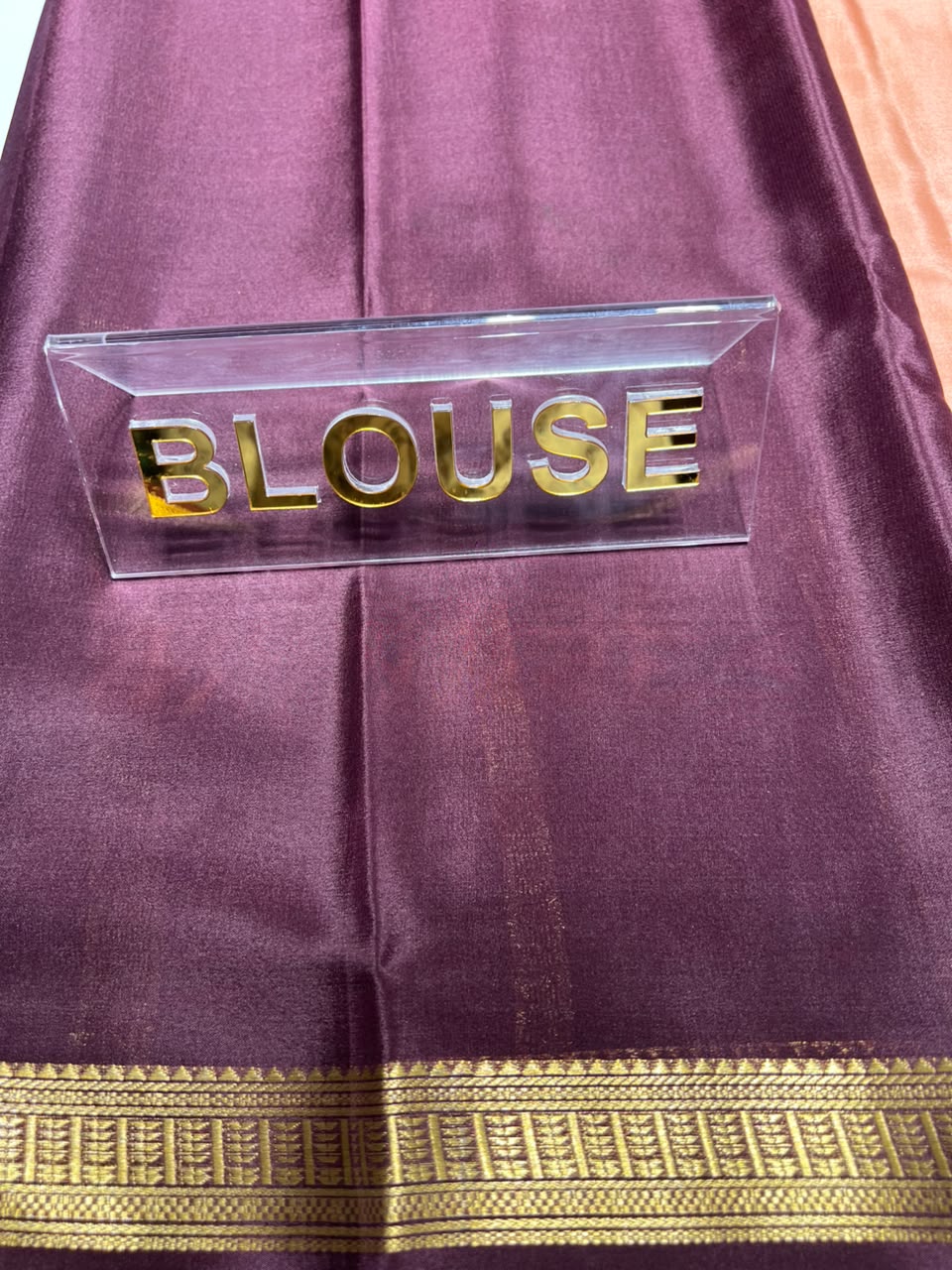 Pure Mysore Silk Saree ( 60 Grams )