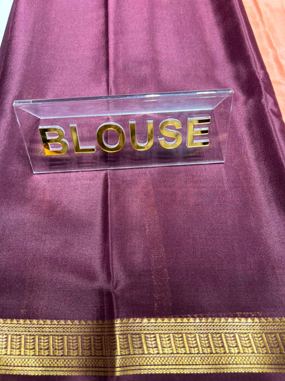 Pure Mysore Silk Saree ( 60 Grams )