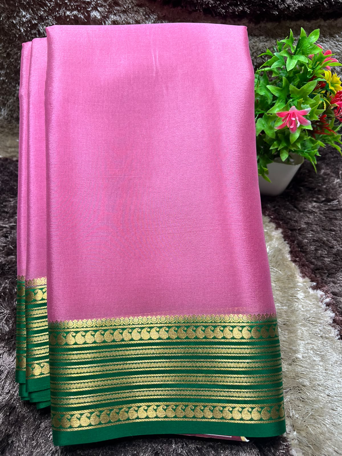 Pure Mysore Silk Saree ( 60 Grams )