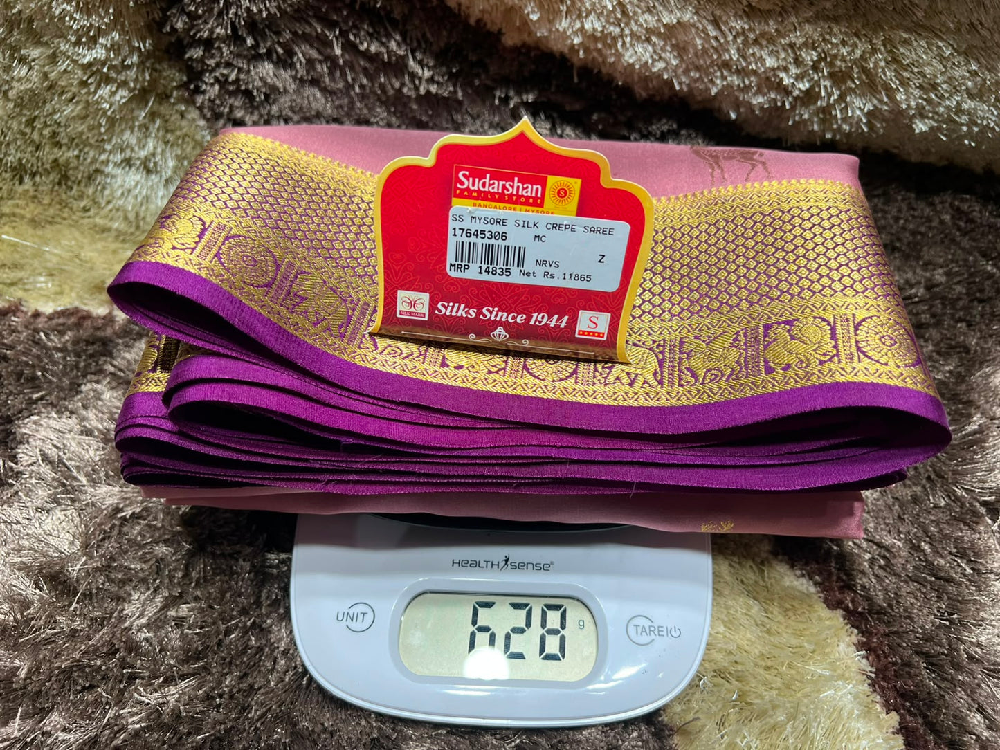 Pure Mysore Silk Saree.
