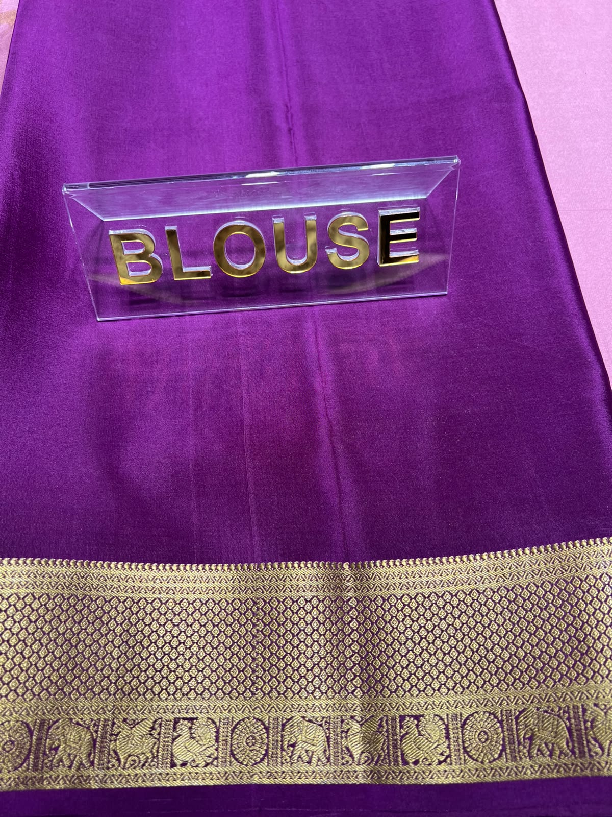 Pure Mysore Silk Saree.
