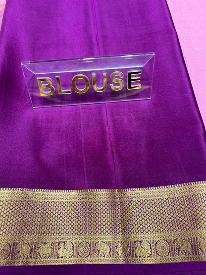 Pure Mysore Silk Saree.