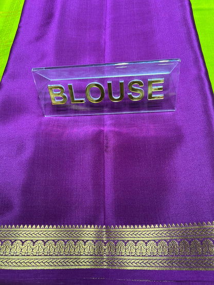 Pure Mysore Silk Saree.