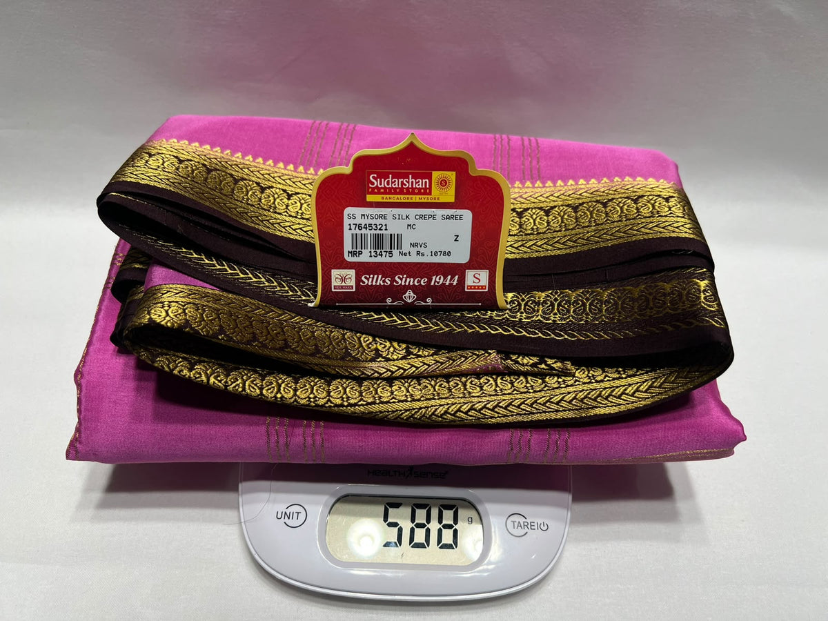 Pure Mysore Silk Saree.