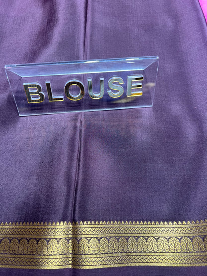 Pure Mysore Silk Saree.