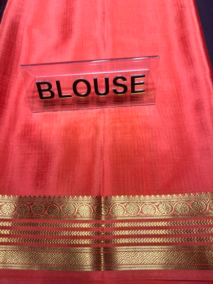 Pure Mysore Silk Saree.