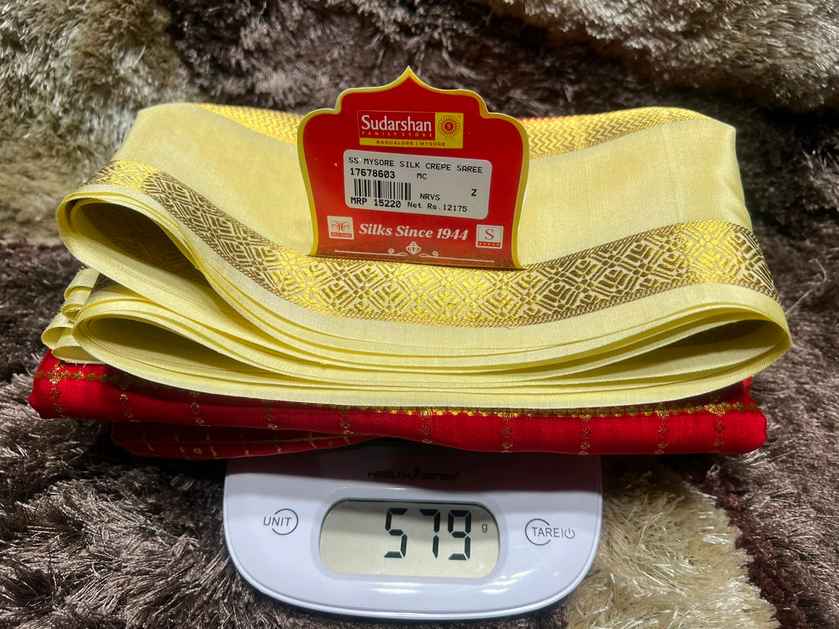 Pure Mysore Silk Saree.