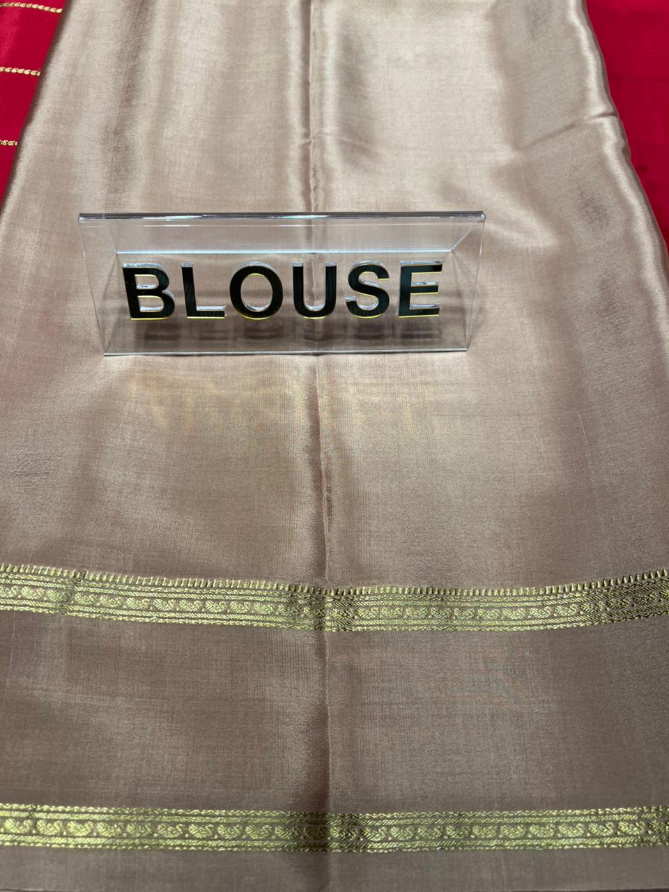 Pure Mysore Silk Saree.
