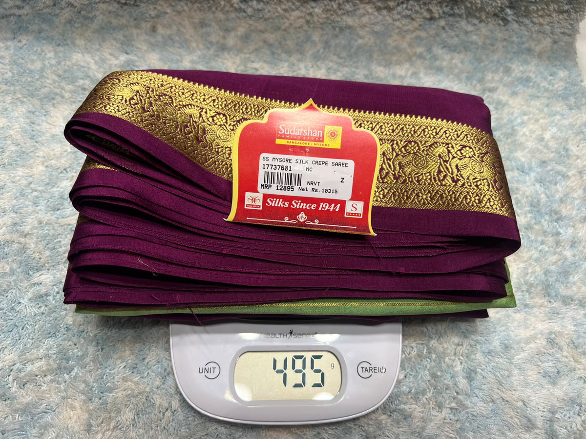 Pure Mysore Silk Saree.