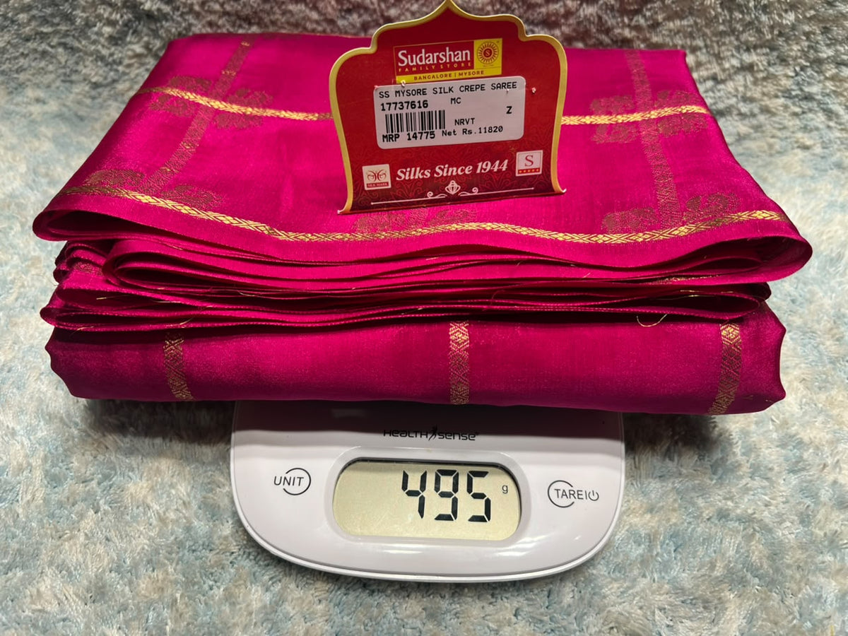Pure Mysore Silk Saree.