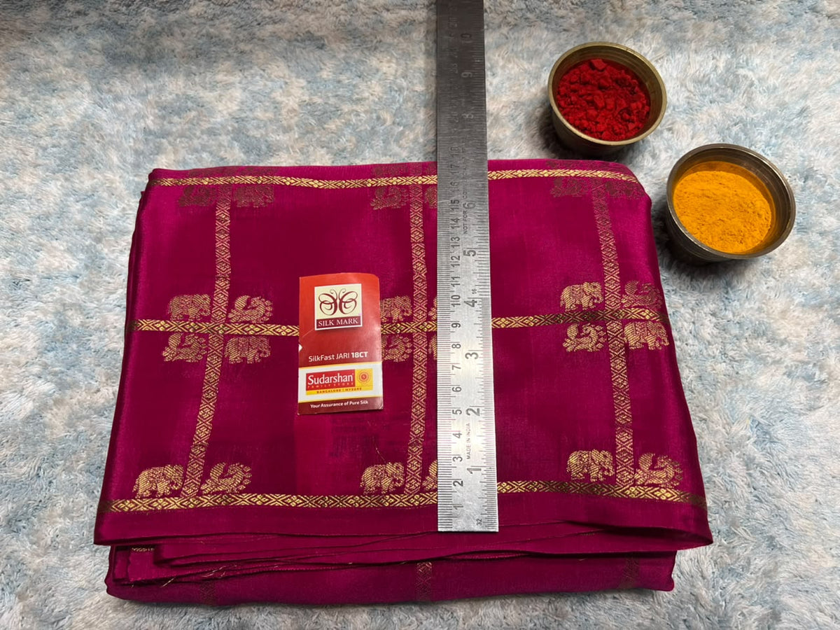 Pure Mysore Silk Saree.