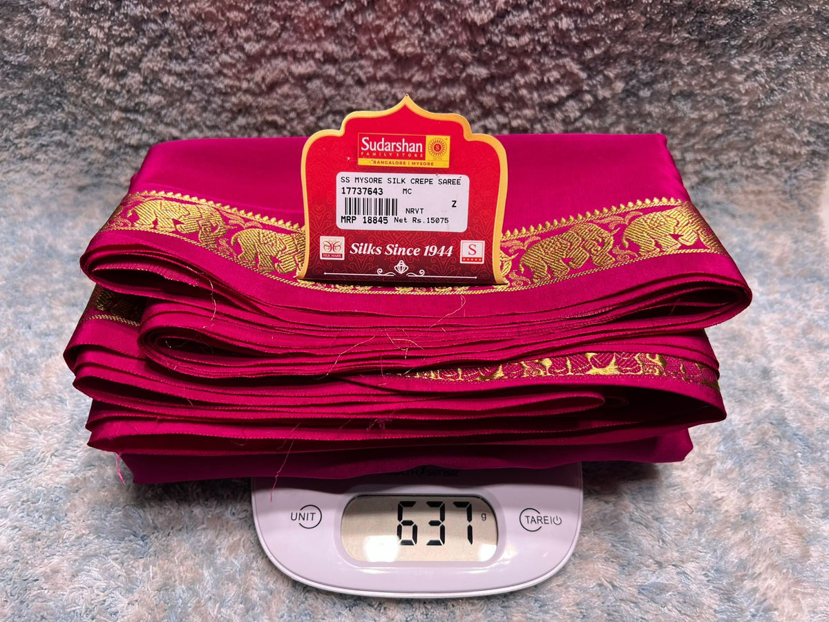 Pure Mysore Silk Saree.