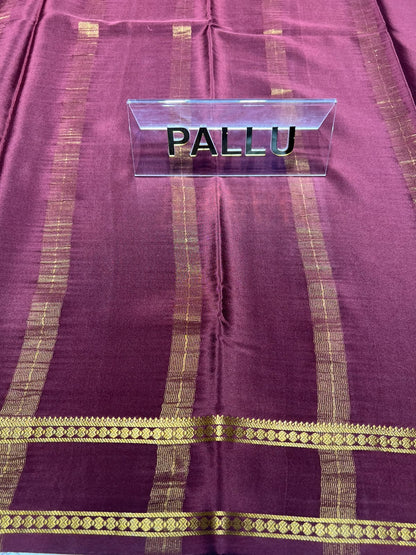 Pure Mysore Silk Saree.