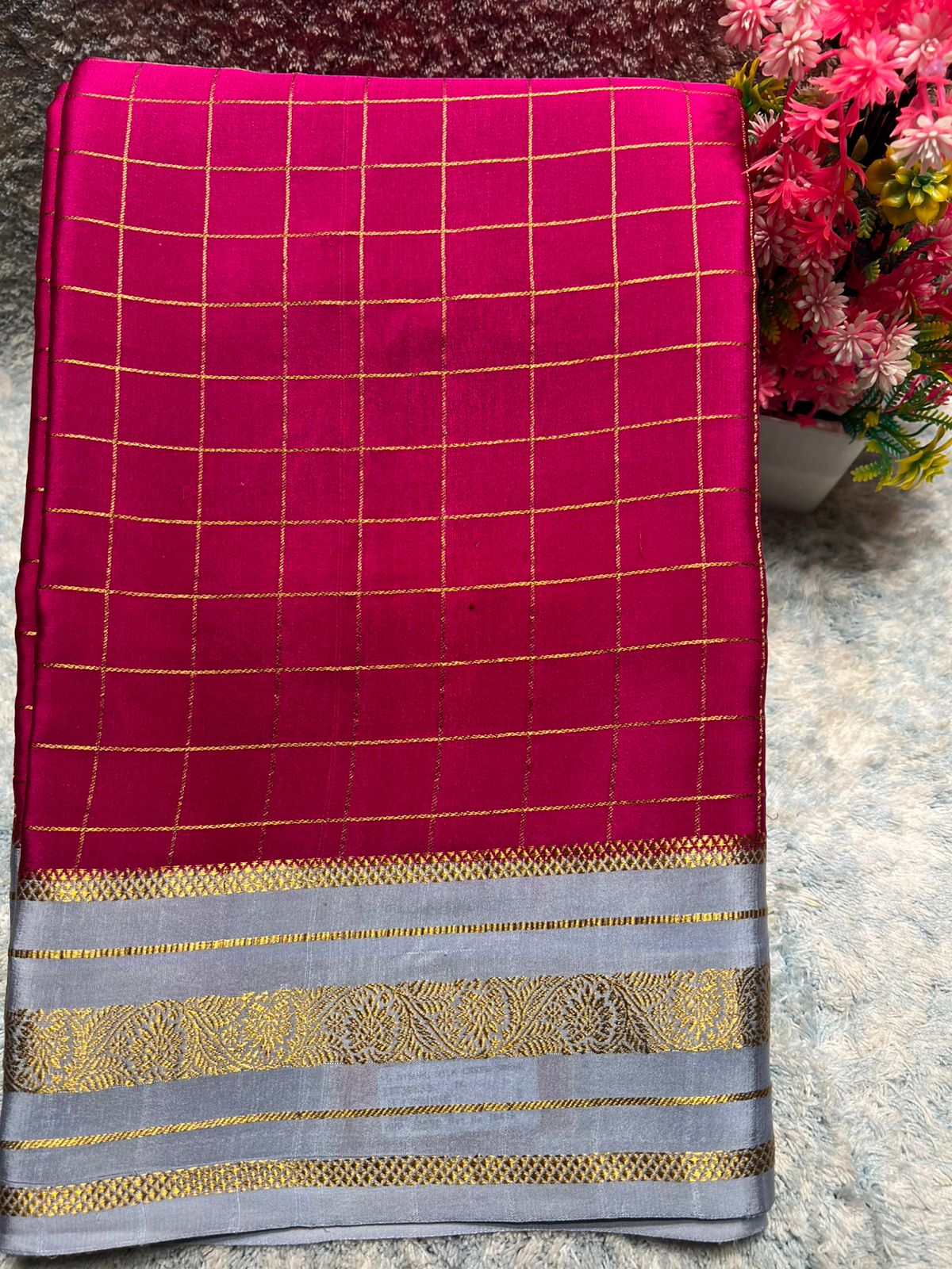 Pure Mysore Silk Saree.