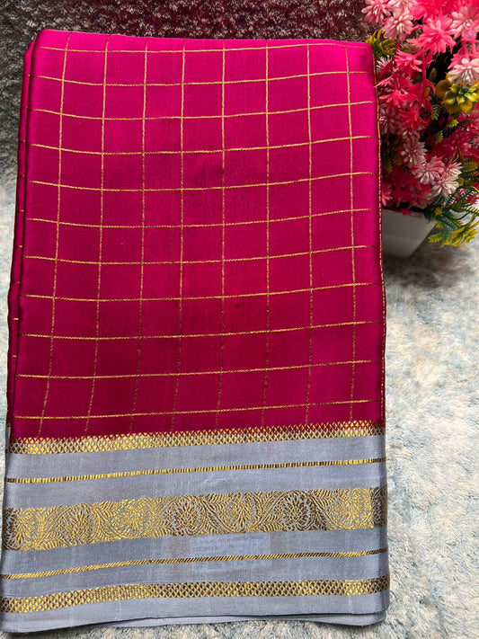 Pure Mysore Silk Saree.