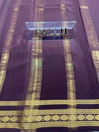 Pure Mysore Silk Saree.