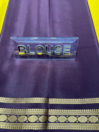 Pure Mysore Silk Saree.