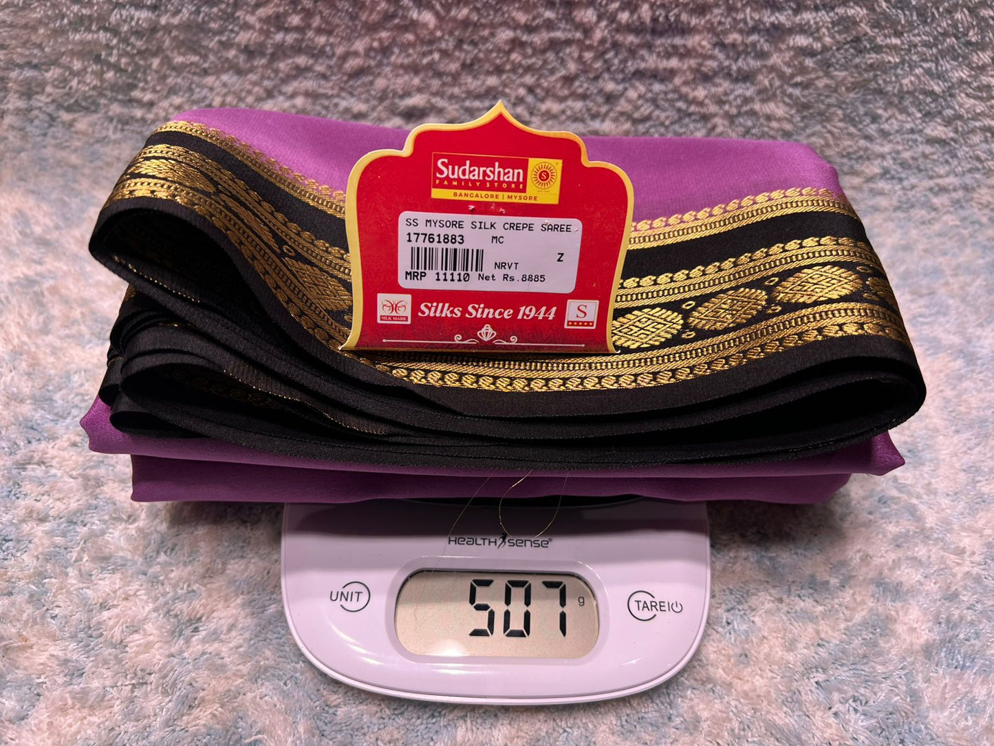 Pure Mysore Silk Saree.