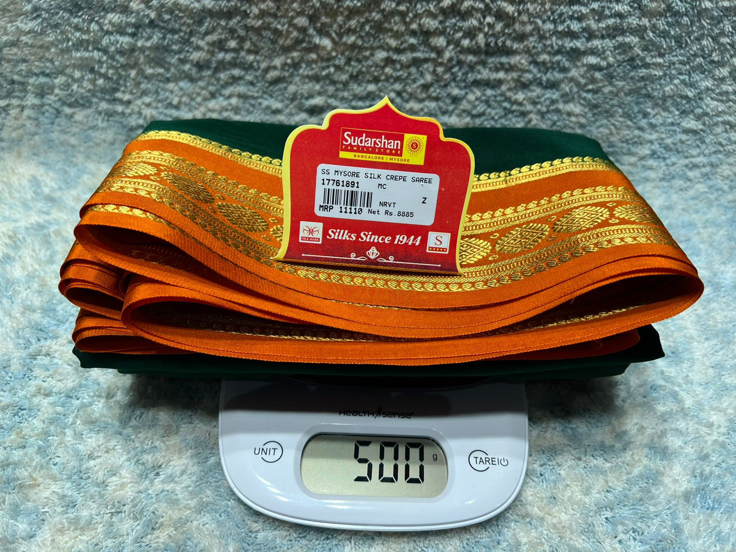Pure Mysore Silk Saree.