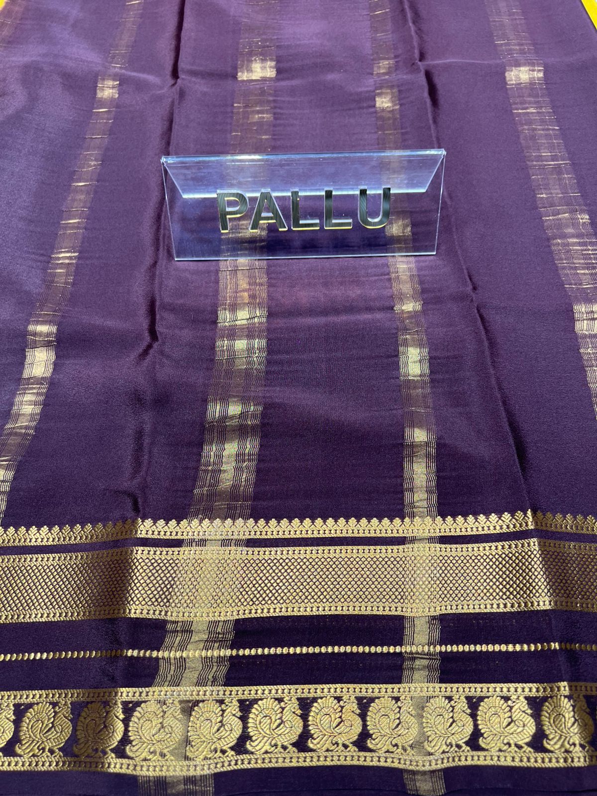 Pure Mysore Silk Saree.